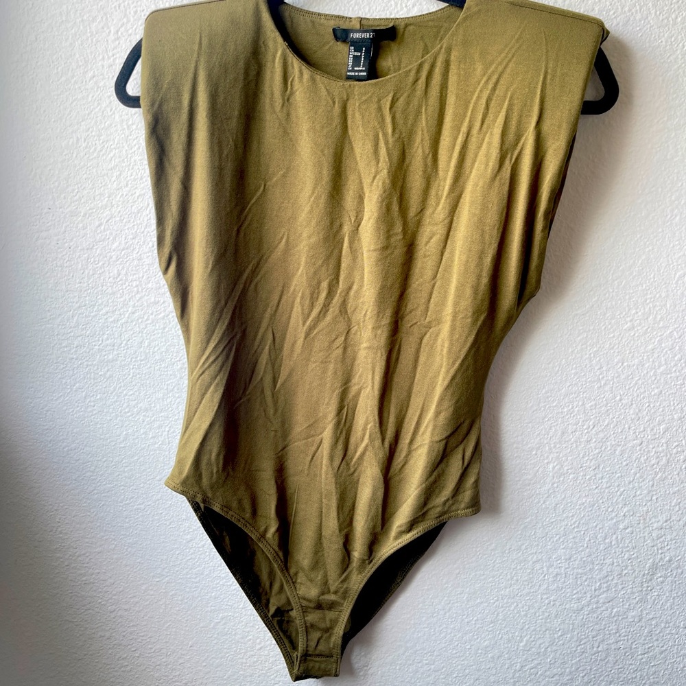 Olive green body suit